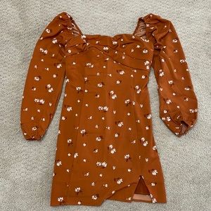 Abercrombie and Fitch off the shoulder long sleeve mini dress